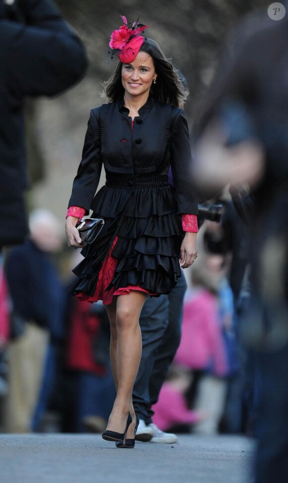 Pippa Middleton au mariage de Lady Katie Percy, fille du duc de Northumberland, le 26 février 2011.
En 2011, il n'y a pas que la vie de Kate Middleton qui a changé : celle de sa soeur Pippa Middleton aussi.