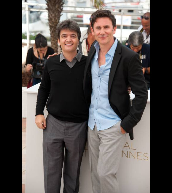 Thomas Langmann et Michel Hazanavicius au festival de Cannes 2011