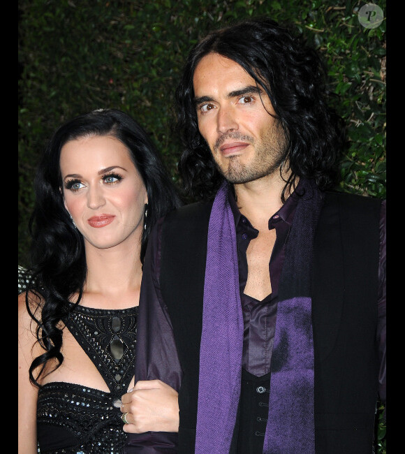 Katy Perry et Russel Brand, en novembre 2010 à Los Angeles.
