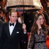 Le duc et la duchesse de Cambridge lors de l'avant-première du film Cheval de Guerre à Londres le 8 janvier 2012