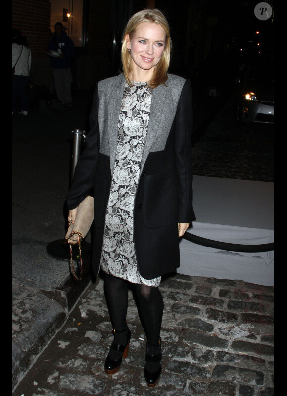 Naomi Watts à New York, le 9 janvier 2012.