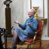 La reine Margrethe II de Danemark lors de la conférence de presse de la monarque à l'occasion du jubilé de ses 40 ans de règne, au palais d'Amalienborg (Copenhague), le 10 janvier 2012.