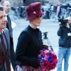 Le prince Frederik et la princesse Mary arrivent à Amalienborg pour la conférence de presse de la reine Maregrethe II à l'occasion du jubilé de ses 40 ans de règne, le 10 janvier 2012.