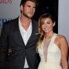 Miley Cyrus et Liam Hemsworth aux People's Choice Awards à Los Angeles, le 11 janvier 2012.