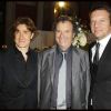 Thierry Frémont, Samuel Le Bihan et Daniel Russo, héros de la pièce Hollywood. Juin 2011
