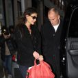 Katie Holmes sort de chez elle à New York, le 13 janvier 2012