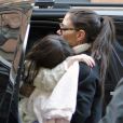 Katie Holmes et sa fille Suri Cruise, un après-midi new-yorkais comme les autres, le vendredi 13 janvier 2012.
