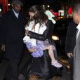 Katie Holmes et sa fille Suri Cruise après avoir vu le spectacle  Marry Poppins , à New York, le vendredi 13 janvier 2012.