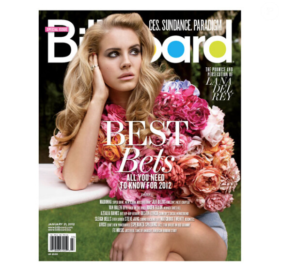 Lana Del Rey en couverture du magazine Billboard, janvier 2012.