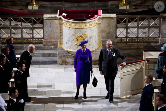 Dans le cadre du jubilé de rubis de la reine Margrethe II de Danemark, un office religieux a été célébré dimanche 15 janvier 2012 en la chapelle de Christiansborg, en présence de la famille royale et des invités étrangers.
