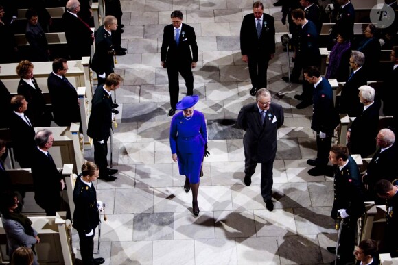 Dans le cadre du jubilé de rubis de la reine Margrethe II de Danemark, un office religieux a été célébré dimanche 15 janvier 2012 en la chapelle de Christiansborg, en présence de la famille royale et des invités étrangers.