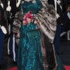 Adepte du bleu, la reine s'est mise au vert pour le grand soir de son jubilé.
Dîner de gala à la salle de concert de Copenhague dans le cadre du jubilé des 40 ans de règne de la reine Margrethe II, samedi 14 janvier 2012. 1500 convives de marque étaient invités.