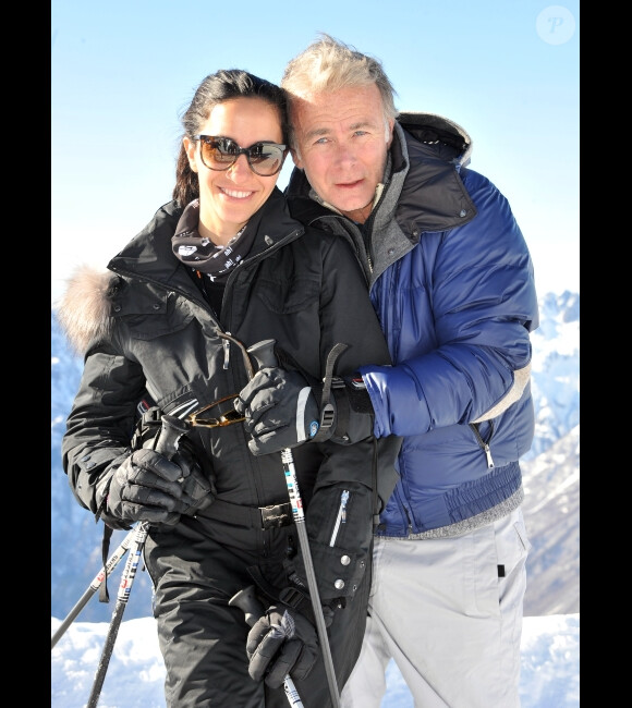 Franck Dubosc et sa femme Danièle au festival de l'Alpe d'Huez le 18 janvier 2012