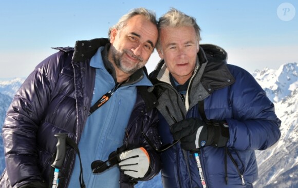 Antoine Duléry et Franck Dubosc au festival de l'Alpe d'Huez le 18 janvier 2012