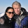 Franck Dubosc et sa femme Danièle au festival de l'Alpe d'Huez le 18 janvier 2012