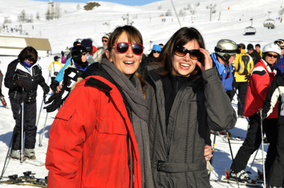 Christelle Raynal et Louise Monot au festival de l'Alpe d'Huez le 18 janvier 2012