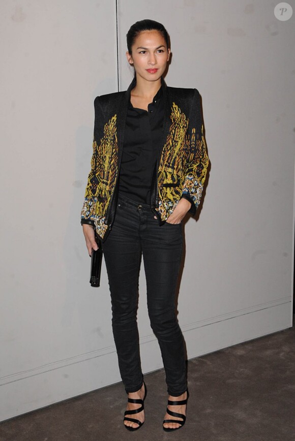 Elodie Yung lors du cocktail l'Uomo Vogue à Paris le 19 janvier 2012