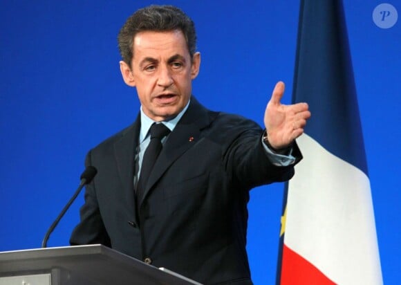 Nicolas Sarkozy à Lyon en janvier 2012