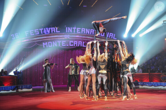 lors du 36e Festival International du cirque de Monte-Carlo à Monaco le 21 janvier 2012
