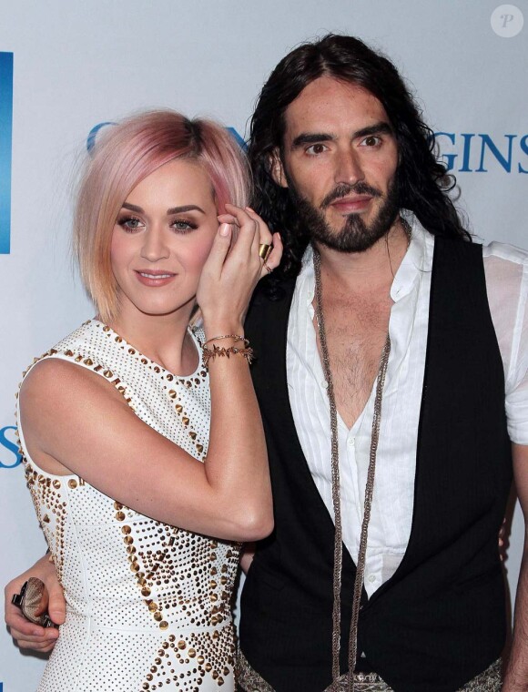 Dernières apparitions en public du couple Katy Perry et Russell Brand à Los Angeles, le 3 décembre 2011.