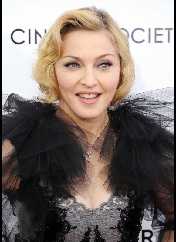 Madonna présente son film W.E. à New York, le 23 janvier 2012.