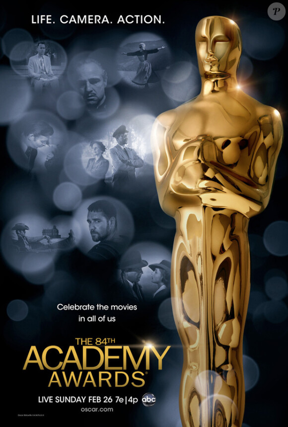 L'affiche des Oscars 2012;