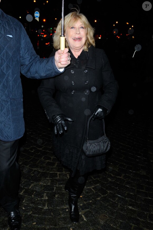 Marianne Faithfull à la soirée Prada qui s'est déroulée le 24 janvier 2012