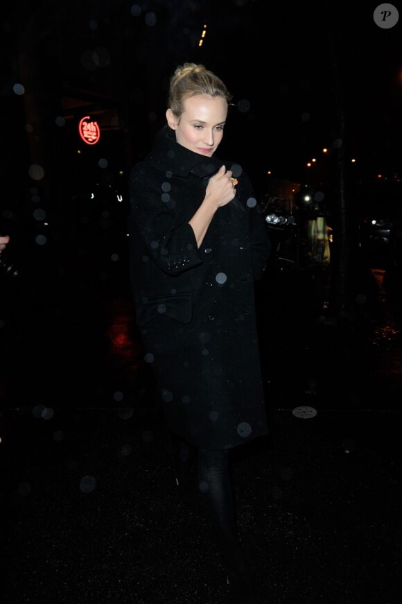 Diane Kruger à la soirée Prada qui s'est déroulée le 24 janvier 2012