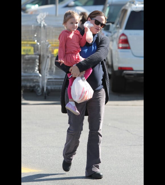 Jennifer Garner, enceinte porte Seraphina, à Los Angeles, le 24 janvier 2012
