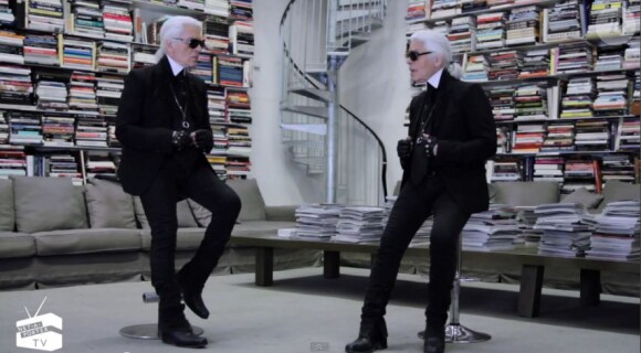 Karl Lagerfeld se confie à lui même lors d'une interview pour Net-A-Porter.