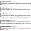 Aperçu du compte Twitter de Mathieu Kassovitz le 27 janvier 2012.
Mathieu Kassovitz, furieux après l'annonce des nominations des César 2012, pour lesquelles son film L'Ordre et la Morale n'est cité qu'une fois (dans une catégorie mineure), s'est vertement révolté sur Twitter.