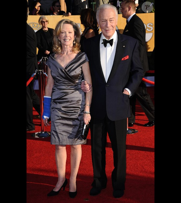 Elaine Taylor et Christopher Plummer lors des Screen Actors Guild Awards à Los Angeles le 29 janvier 2012