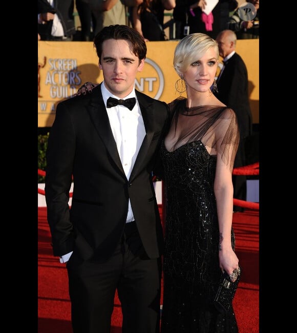 Vincent Piazza et Ashlee Simpson lors des Screen Actors Guild Awards à Los Angeles le 29 janvier 2012