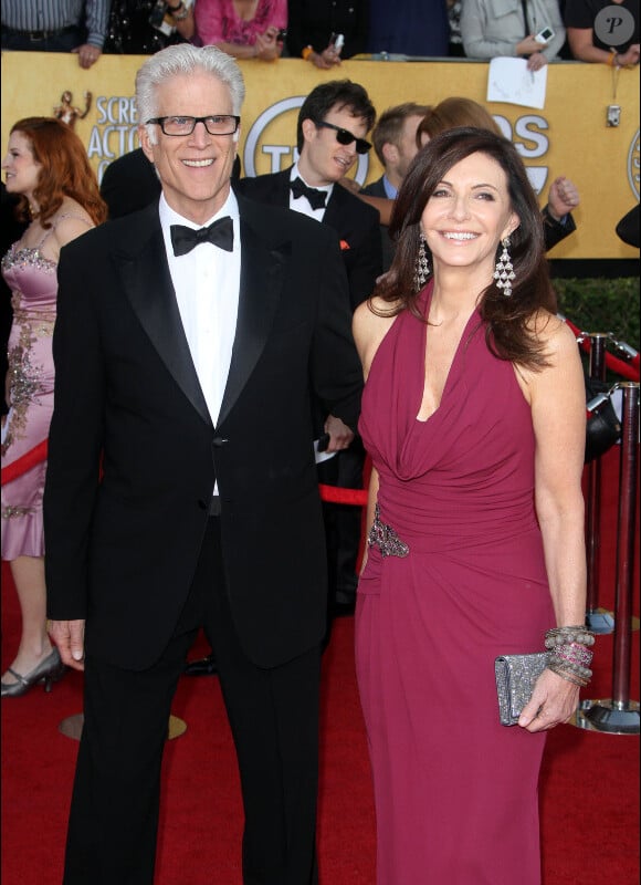 Ted Danson et Mary Steenburgen lors des Screen Actors Guild Awards à Los Angeles le 29 janvier 2012
