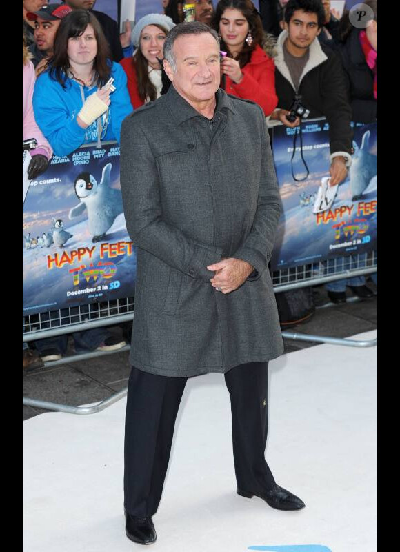 Robin Williams en décembre 2011 à Londres