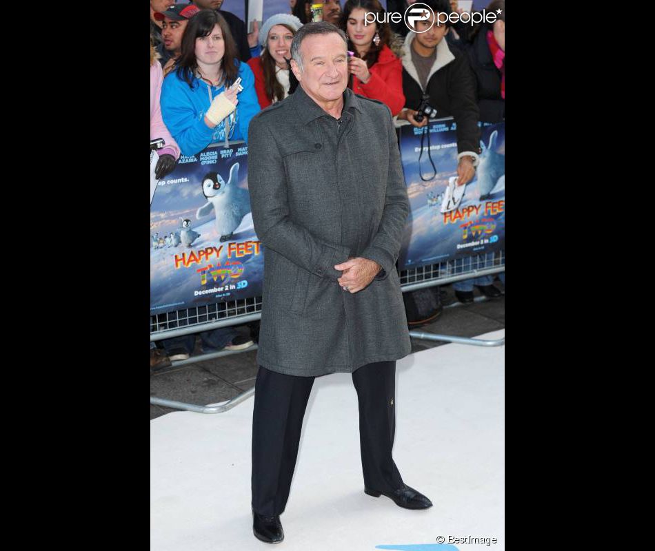 Robin Williams en décembre 2011 à Londres 