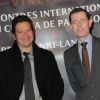 Laurent Gerra et Laurent Lafon lors de la remise des prix Henri-Langlois des rencontres internationales du cinéma de Vincennes le 30 janvier 2012