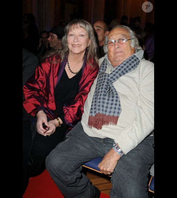 Marina Vlady et Georges Lautner lors de la remise des prix Henri-Langlois des rencontres internationales du cinéma de Vincennes le 30 janvier 2012