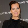 Roberta Armani accueillait les invités de l'ouverture de la boutique Emporio Armani à Paris, le 2 février 2012.