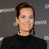 Roberta Armani est venue représenter son oncle pour l'ouverture de la boutique Emporio Armani à Paris, le 2 février 2012.