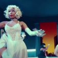 Image extraite du clip  Give Me All You Luvin'  de Madonna avec Nicki Minaj, février 2012. 