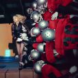 Image extraite du clip  Give Me All You Luvin'  de Madonna, février 2012.