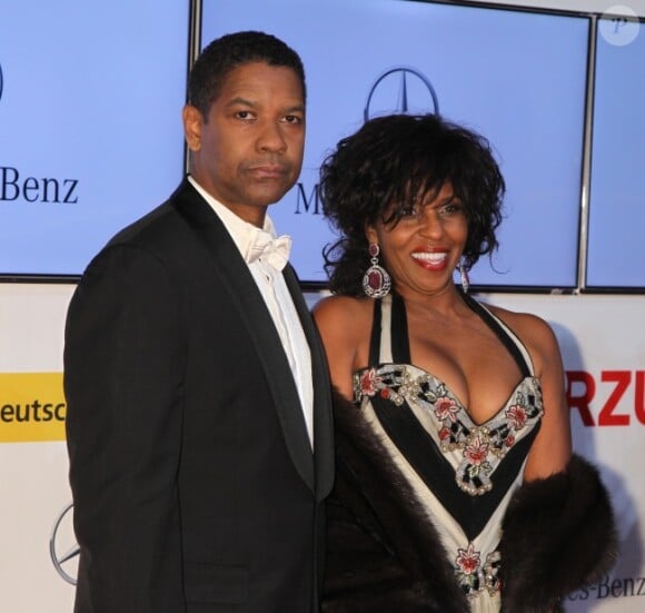 Denzel Washington et sa femme Pauletta lors des Golden Cameras Awards à Berlin le 4 février 2012