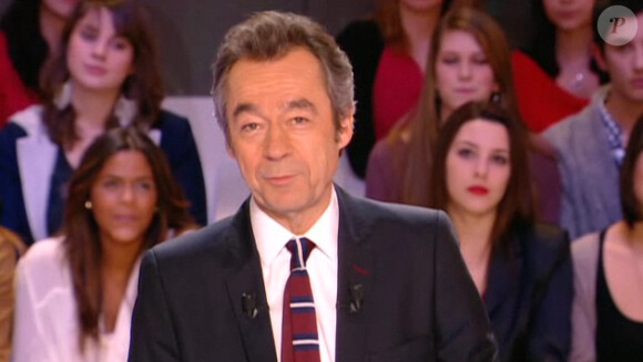 Michel Denisot sur le plateau du Grand Journal mardi 7 février 2012 sur Canal +