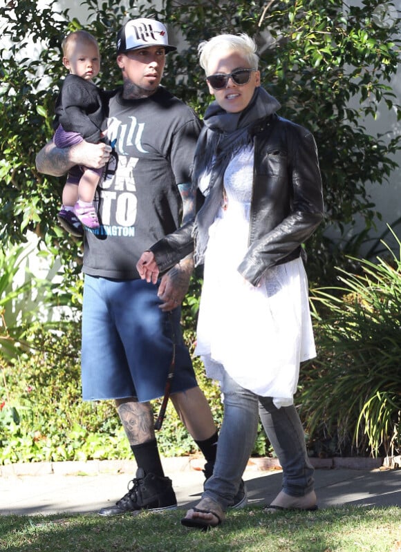 Pink et Carey Hart, à Los Angeles, le jeudi 26 janvier 2012.