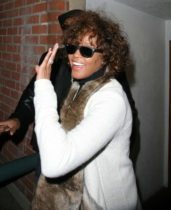 Whitney Houston à Los Angeles le 2 février 2012.