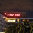 Le Beverly Hilton Hotel, le soir de la mort de Whitney Houston, le 11 février 2012.