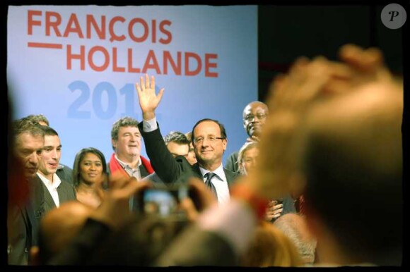 François Hollande le 11 février 2012 à Créteil