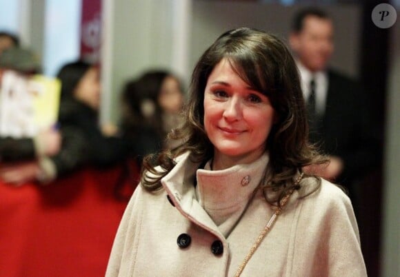 Daniela Lumbroso le 16 février 2012 lors de l'avant-première du film Au pays du sang et du miel à Paris