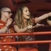 Jennifer Lopez et son amoureux Casper Smart profitent du Carnaval de Rio au Brésil. Le 19 février 2012